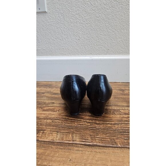 Salvatore Ferragamo Leather Colorblock Pattern Pumps 9.5 - Picture 5 of 8